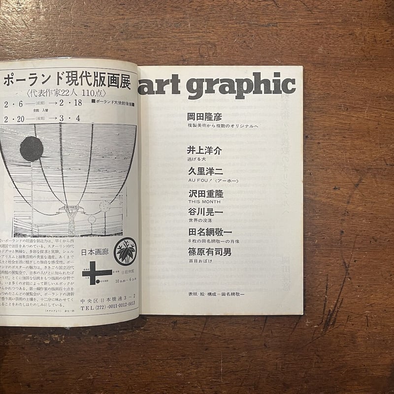 美術ジャーナル 60号」井上洋介／久里洋二／沢田重隆／篠原有司男