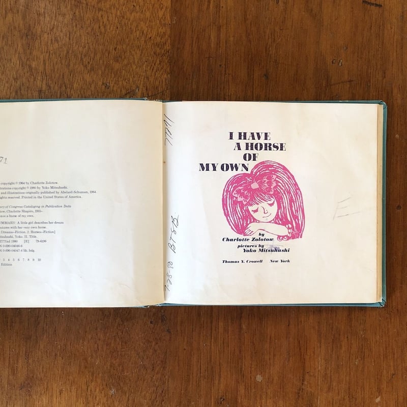 I HAVE A HORSE OF MY OWN」Charlotte Zolotow（シャー