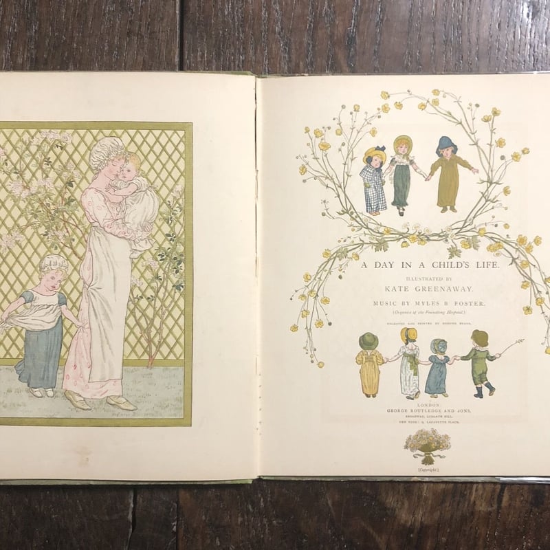 A DAY IN A CHILD ケイト グリーナウェイ 楽譜 絵本 子ども A DAY IN A