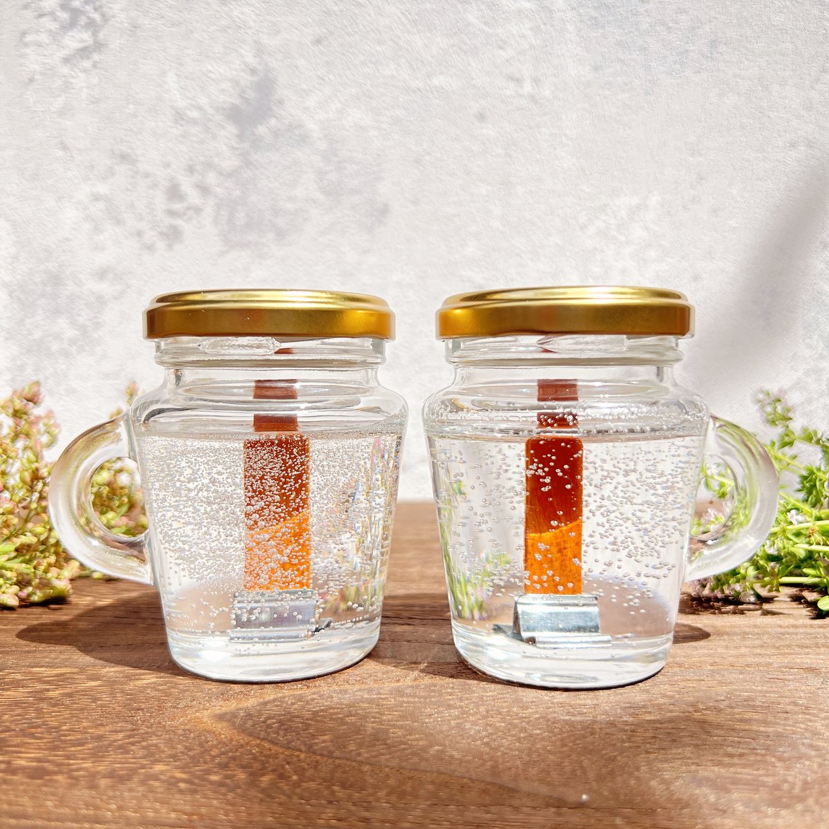 浄化！パチパチ焚き火みたい！アメジストとローズクオーツのジェル