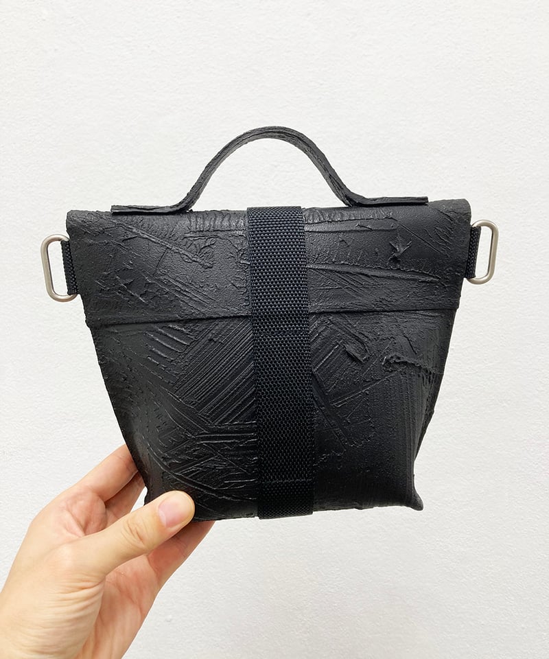 W23-01｜ラッシングミニショルダー BK | Kagari Yusuke ／カガリユウスケ