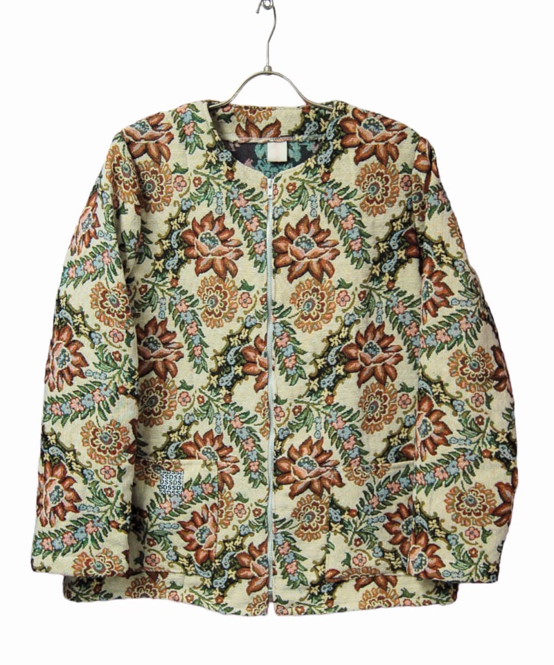 花柄ゴブラン織り ノーカラージャケット | SWIVEL SLUM DIVE