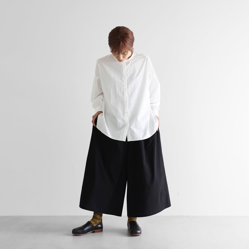 オーガニックコットンスカートパンツ（ブラック）【ユニセックス】505