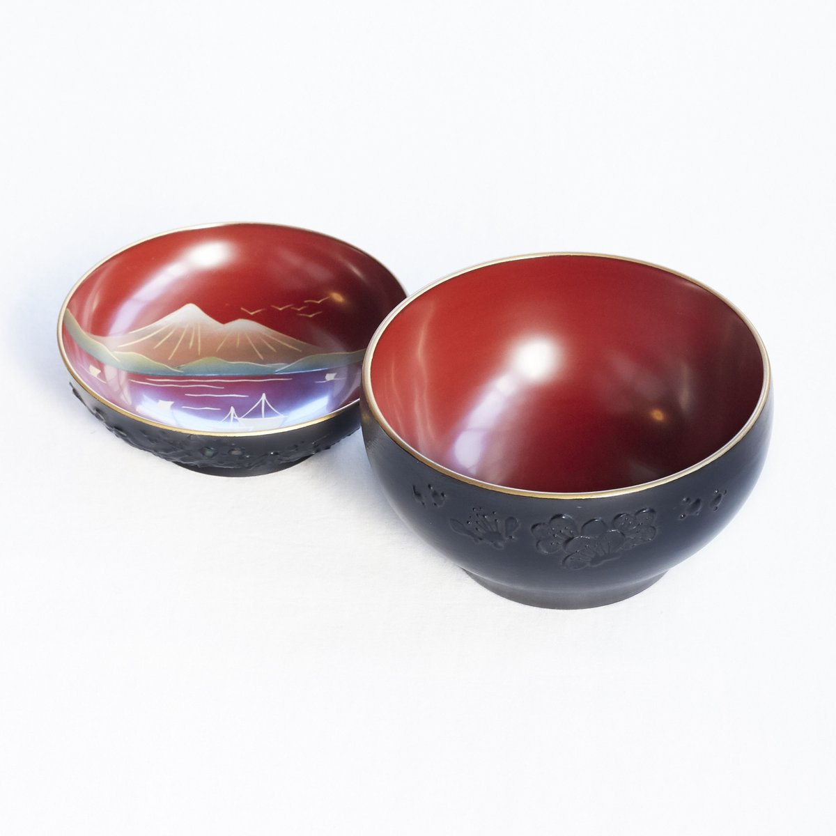 めぐるの蓋付椀・会津鉄錆 | 漆器「めぐる／めぶく」公式オンラインストア