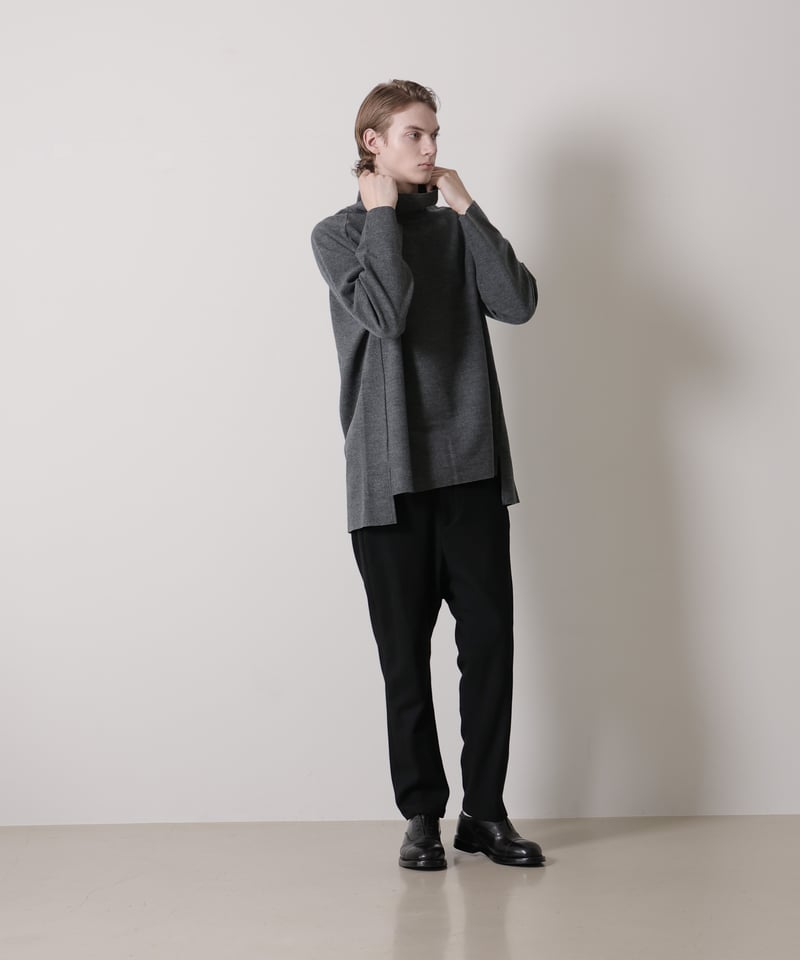 MB ハイエンド尾州ウール カットオフプルオーバーオフタートルネック