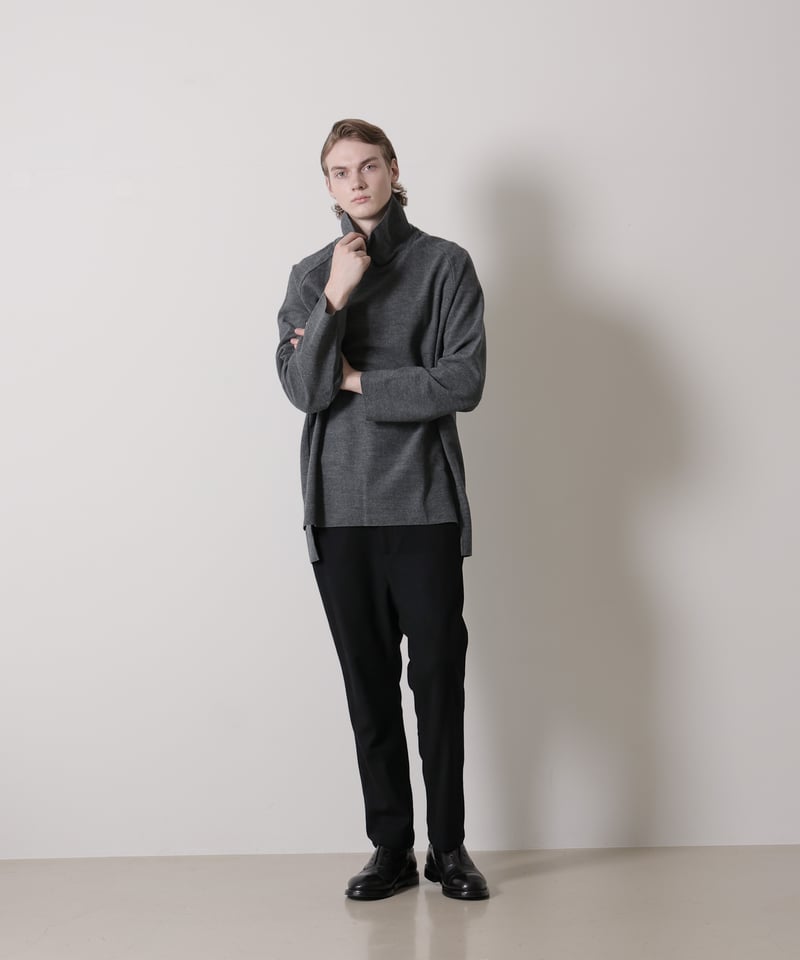 MB ハイエンド尾州ウール カットオフプルオーバーオフタートルネック