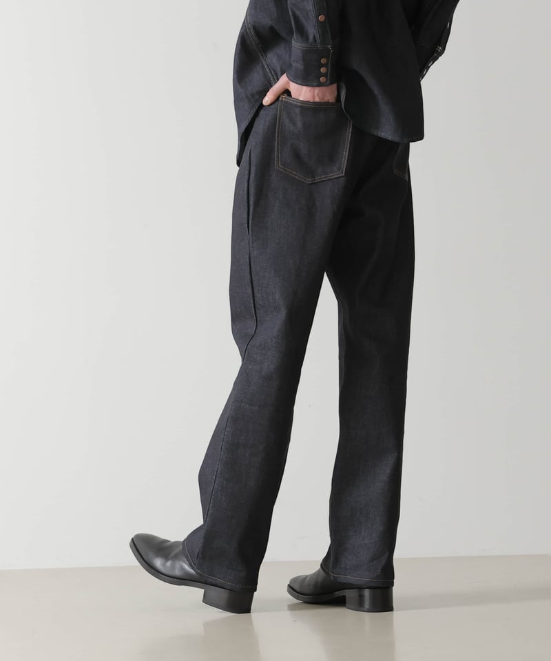 MB COLLABORATION リジッドデニム WRANCHER ランチャードレスジーンズ