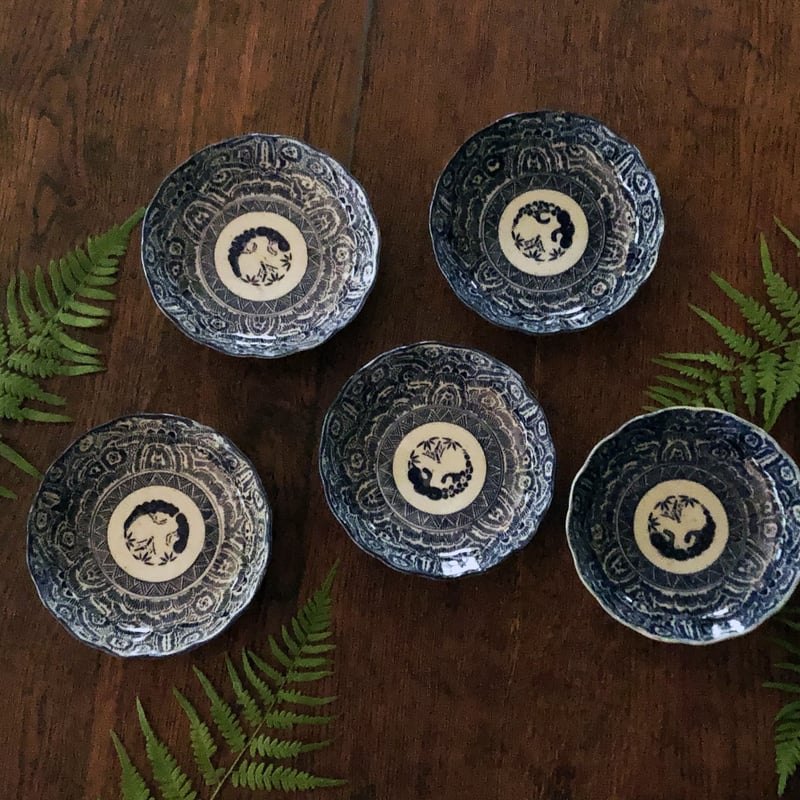 印判 なます皿 5セット〈古物〉 | 器屋 HAKOBE