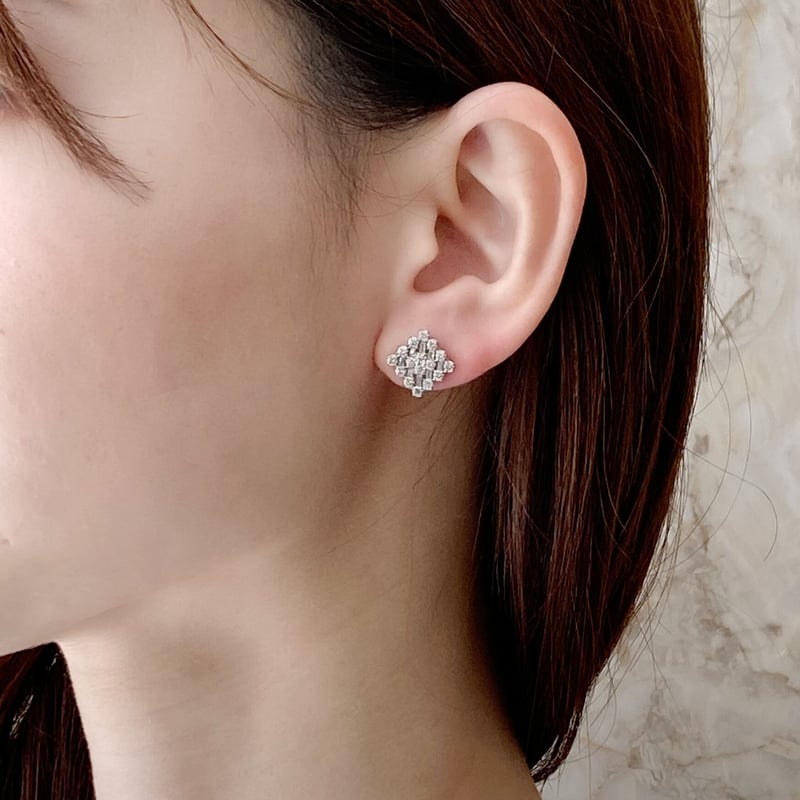 PT900 ダイヤモンド ピアス 113208140039 | VERITEOnline-Sh