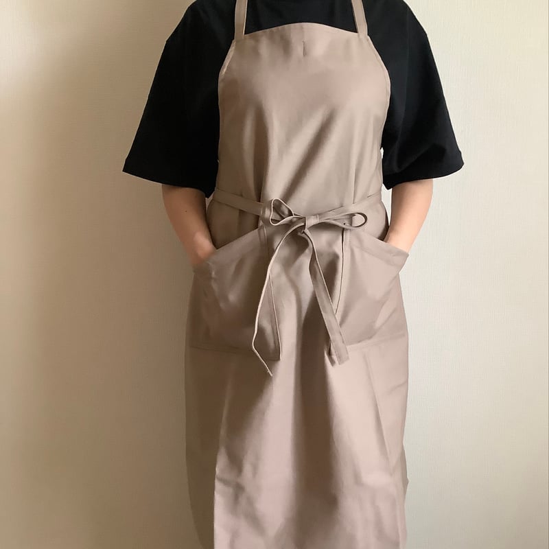 新型] NEW X–STYLE APRON (SMOKY BEIGECOLOR)※背中でクロ