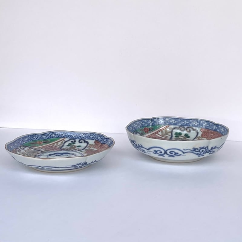 骨董 古伊万里（江戸後期～明治） 輪花五寸皿 | FURACOCO