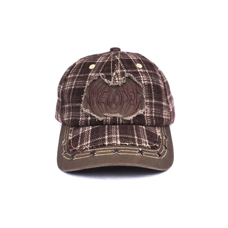 EC MELODI STAR STUDDED HAT BROWN PLAID | PROV O