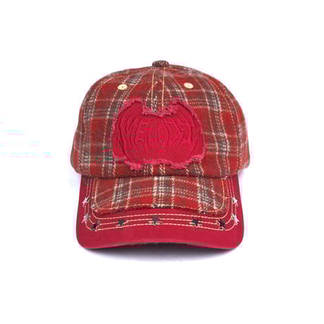 EC MELODI STAR STUDDED HAT RED PLAID | PROV ONL
