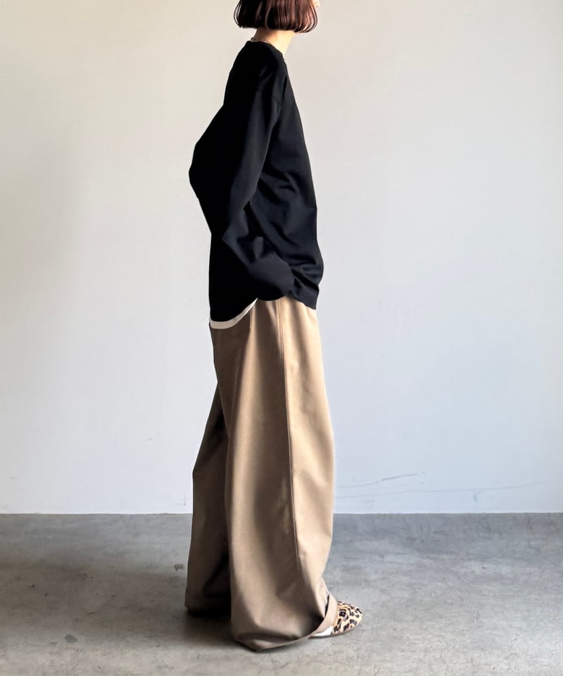 wide chino slacks/3size/3color | F A S H I R U