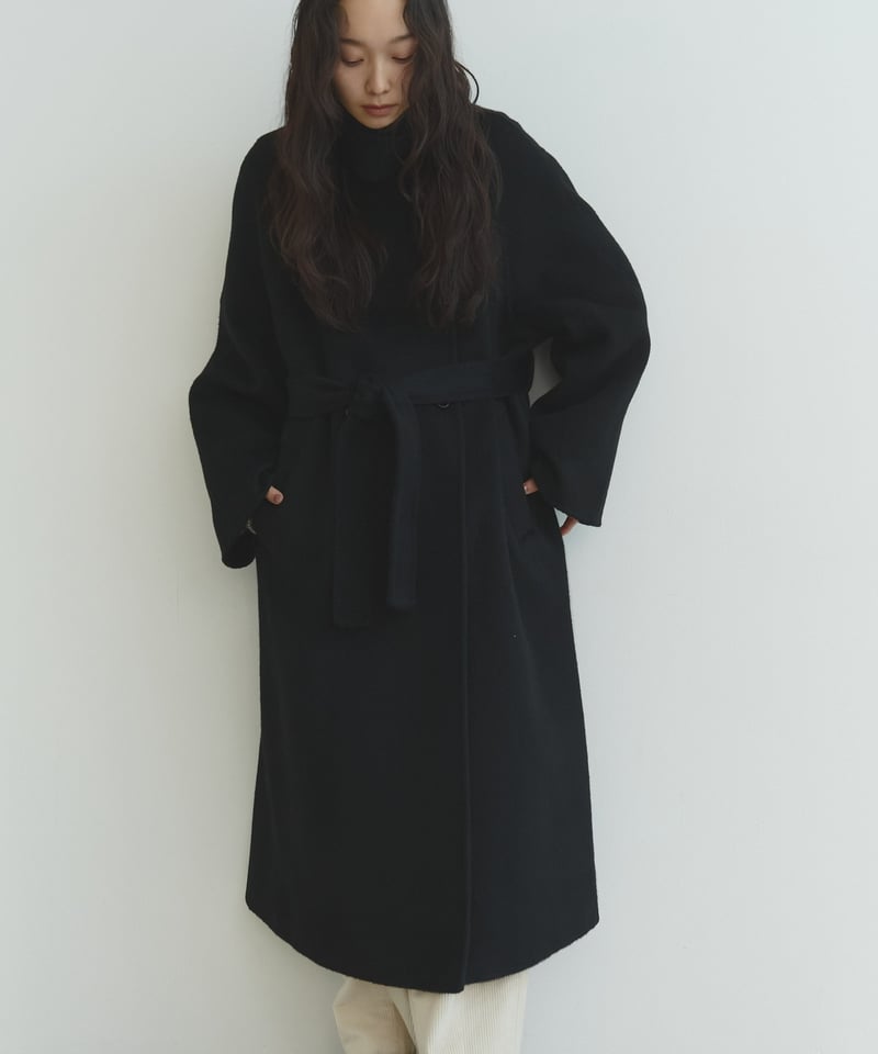 double face wool stand collar coat/2color | F A