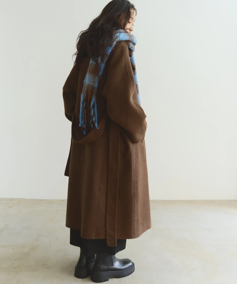 double face wool stand collar coat/2color | F A