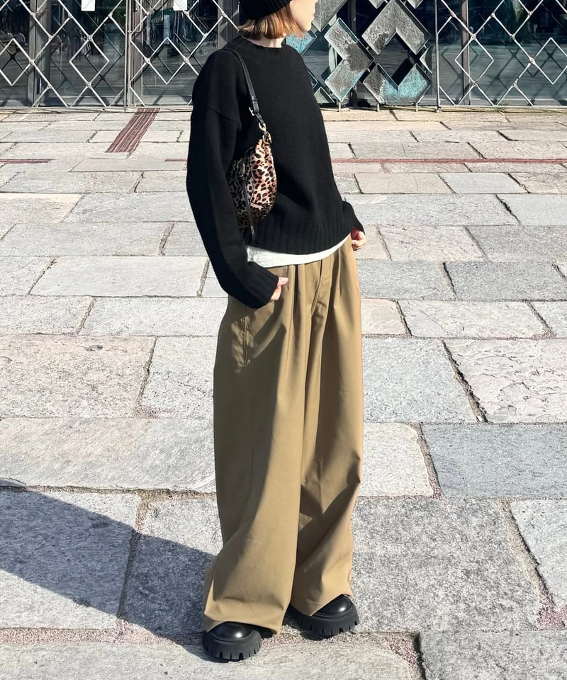 wide chino slacks/3size/3color | F A S H I R U