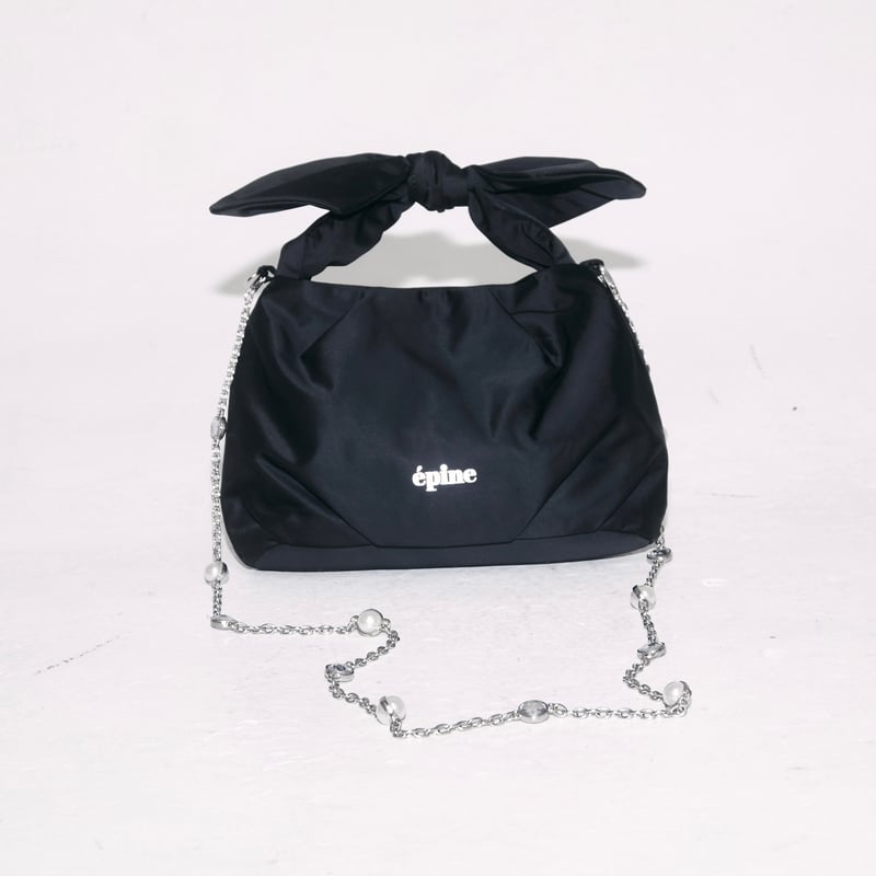 épine ribbon Pearl & Bijou chain bag（2color） |