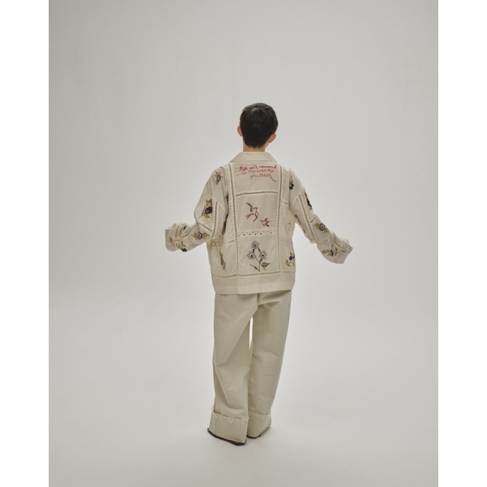 TODAYFUL】Embroidery Patchwork Shirts | selects