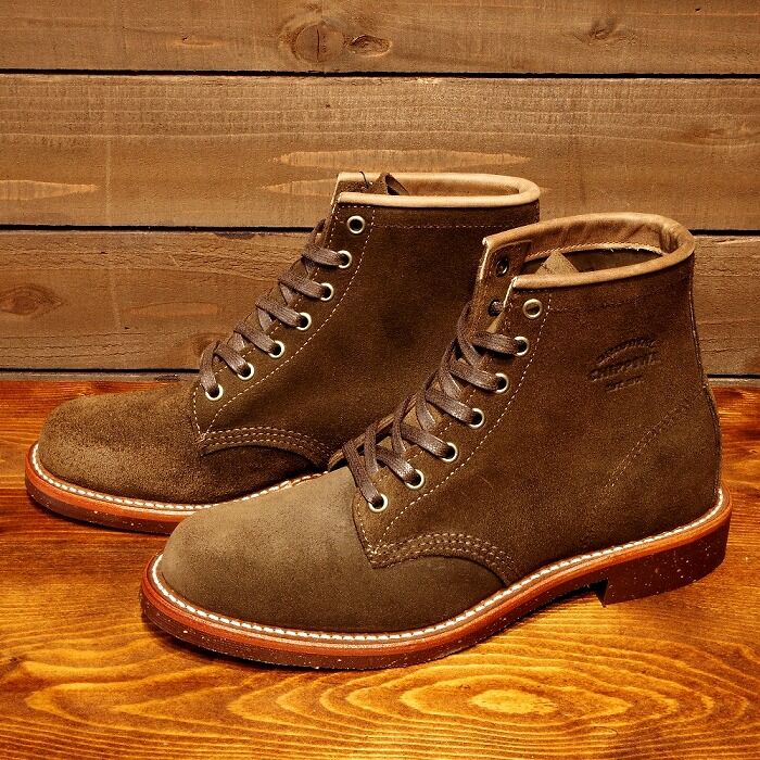 CHIPPEWA チペワ 6inch SUEDE UTILITY BOOTS プレーントゥ ス