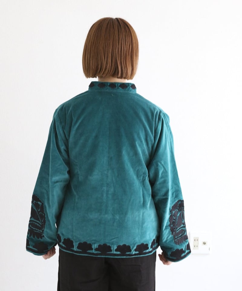 刺繍ベロアジャケット(5W36011E) | MWEZI by ZURIsol okinawa