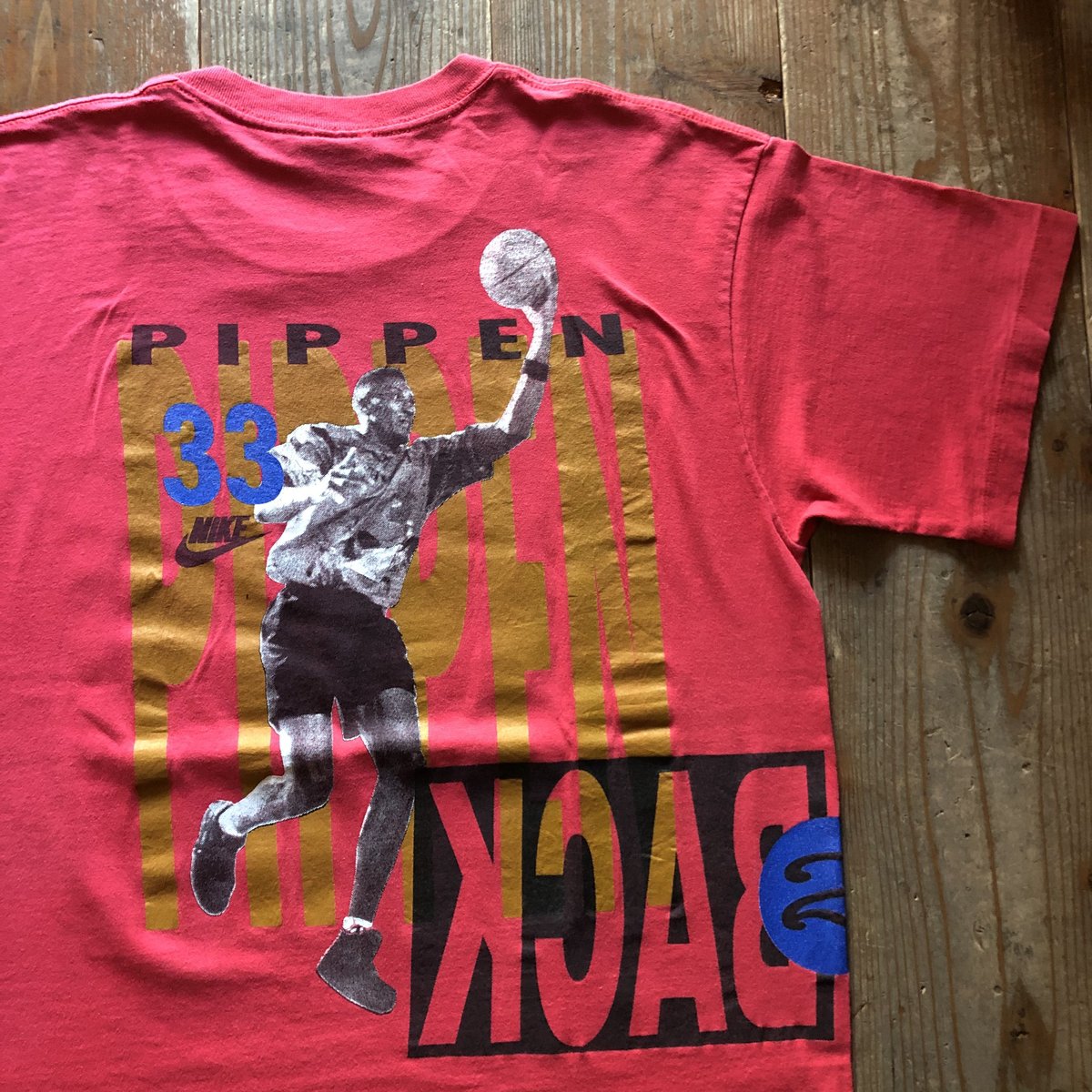90's NIKE銀タグ Jordan ×Pippen プリントTシャツ | CUSTOM F