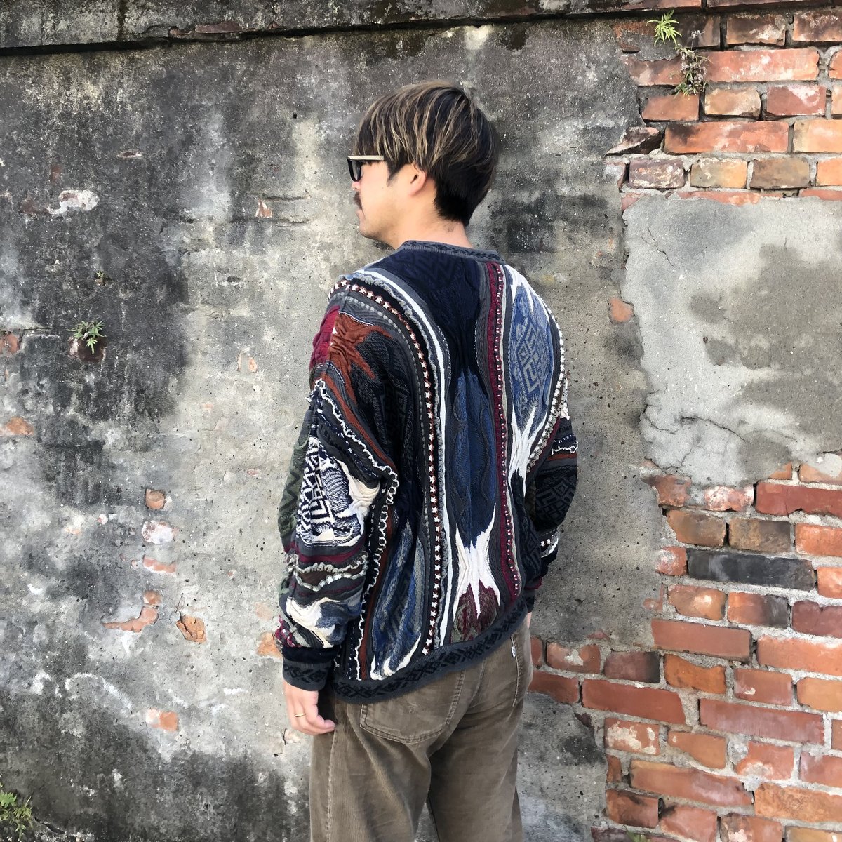 COOGI 3Dコットンニットセーター M | CUSTOM FEVER