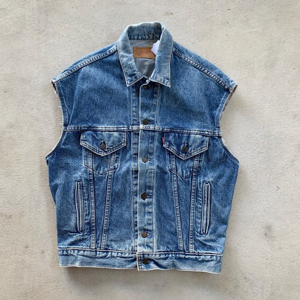 inkインクデニムリメイクベストリーバイス Levi'sデニムリメイクベスト