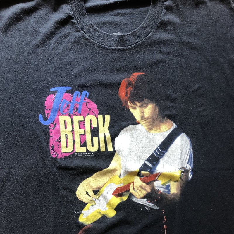 ミュージシャン JEFF BECK GROUP japan tour 1989 tee el