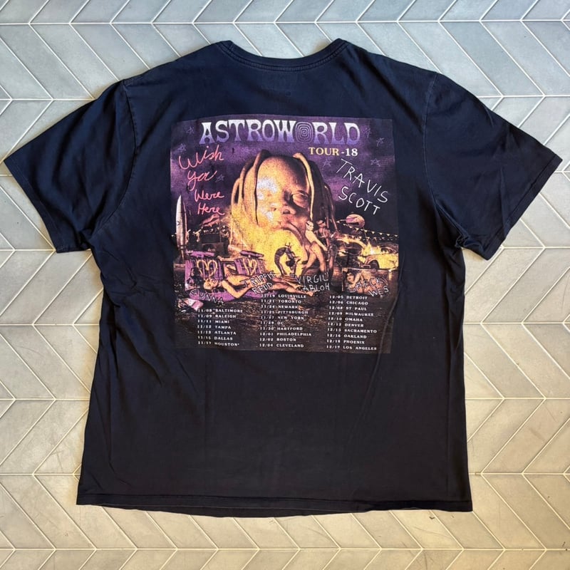 TRAVIS SCOTT 両面プリントツアーTシャツ | CUSTOM FEVER