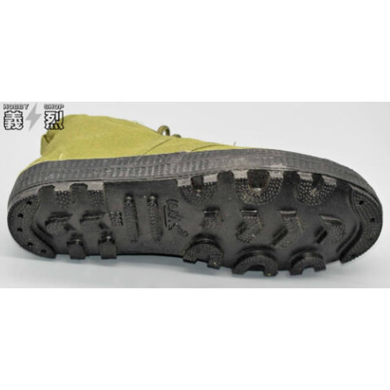 中国人民解放軍 編み上げブーツ 25-26cm 中国解放靴（中国軍キャンバス