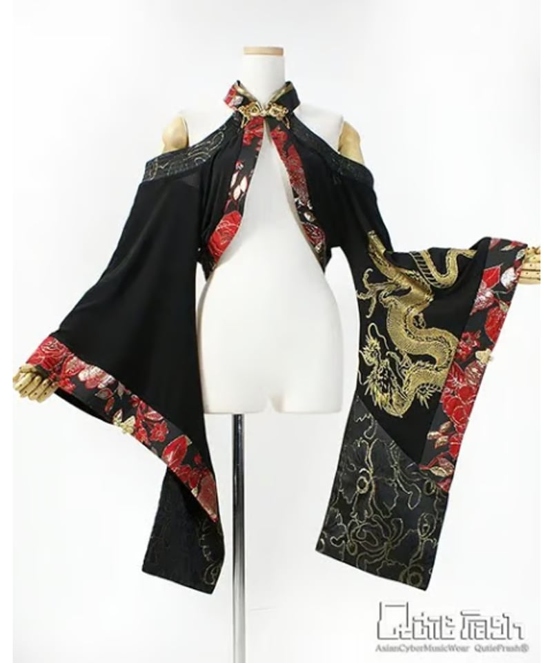 QutieFrash/キューティーフラッシュ 9896-CD チャイナオフショル着物