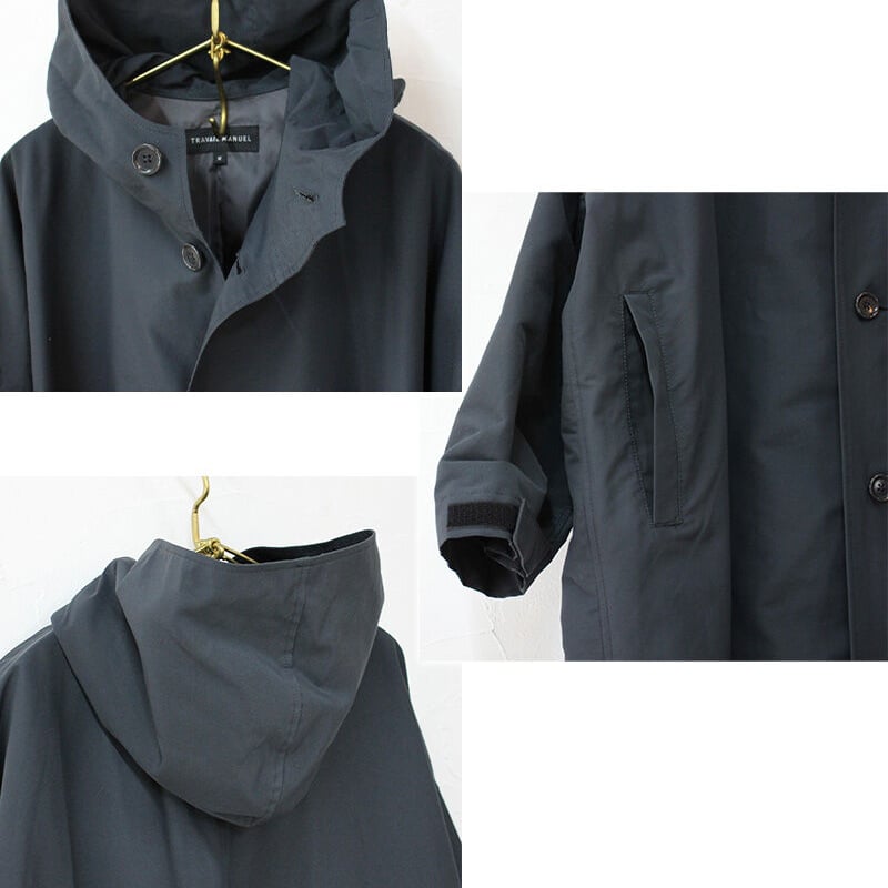 TRAVAIL MANUEL トラヴァイユマニュエル ライトグログランBIGパーカ
