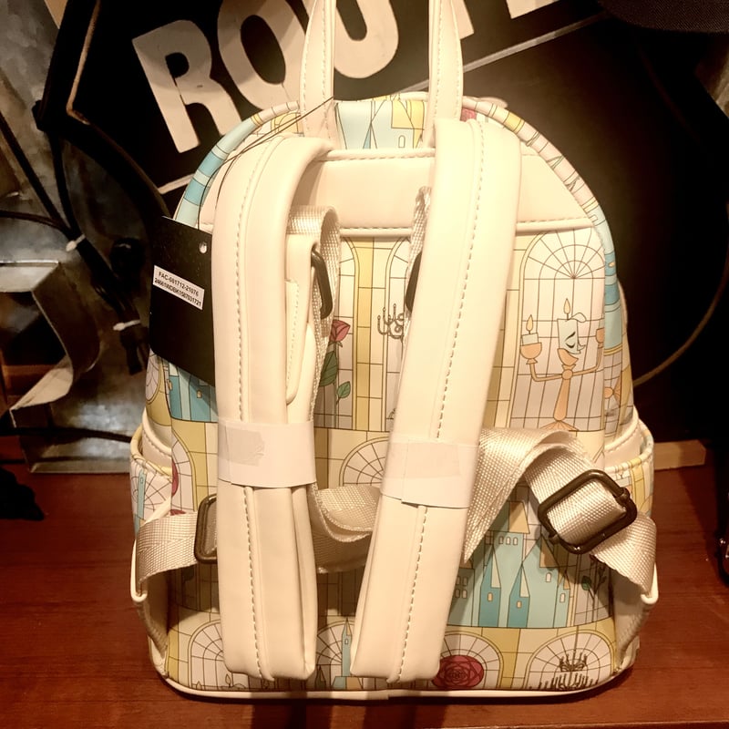 USA直輸入】DISNEY 美女と野獣 ステンドグラス 窓 バックパック