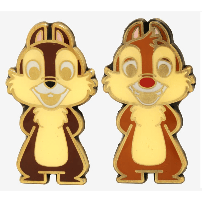 USA直輸入】DISNEY チップ デール エナメル ピン 2個セット ピンズ