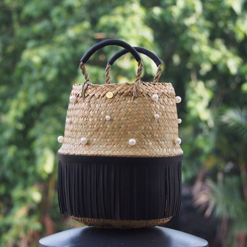 fringe pearl bag | glow +