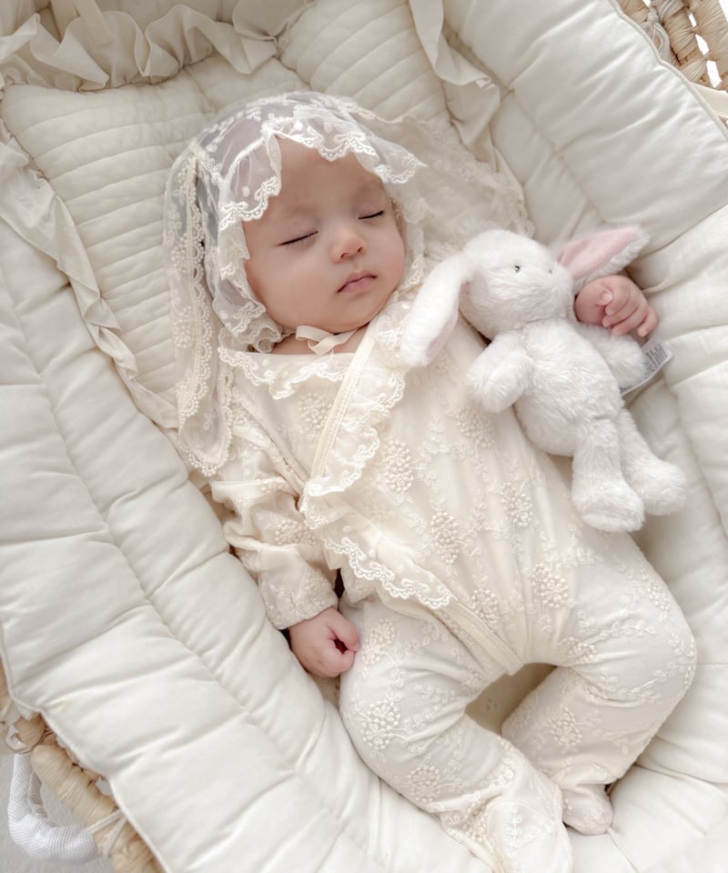 即納 monbebe Lace bunny bonnet | alli.