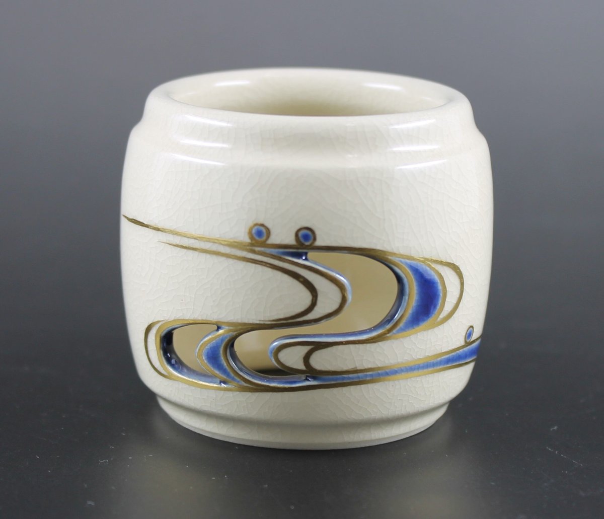 真葛香斎 蓋置水紋【茶道具／蓋置／共箱】 | 龍門堂