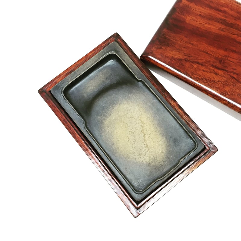 ⭕️澄泥硯 ⭕️正方硯 中国 縁起の金運シンボル ヒキガエル 色合い