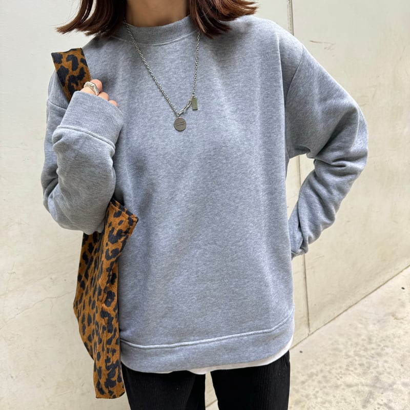 シンプル裏起毛スウェット(グレー/2size) | COPINE