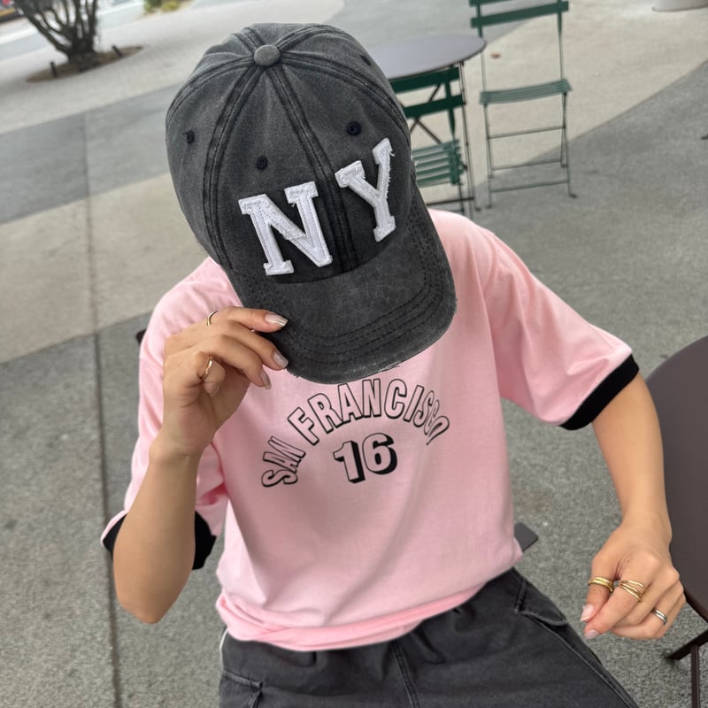 NY刺繍ダメージキャップ(4color) | COPINE