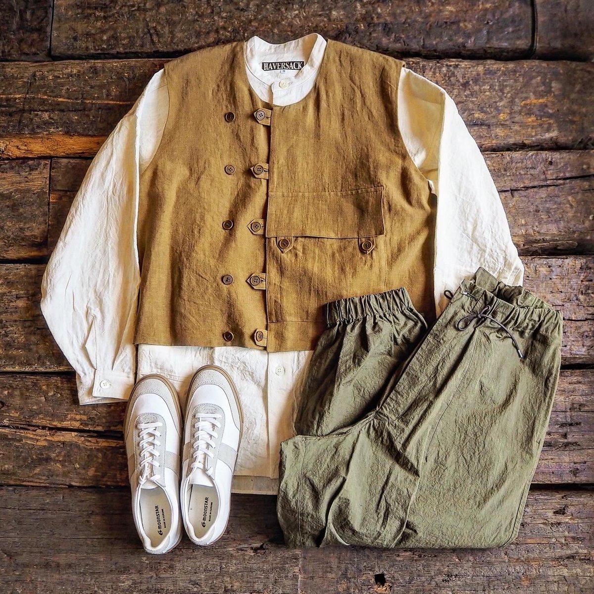 HAVERSACK / クロップドミリタリーベスト | CALIFORNIA HARVEST