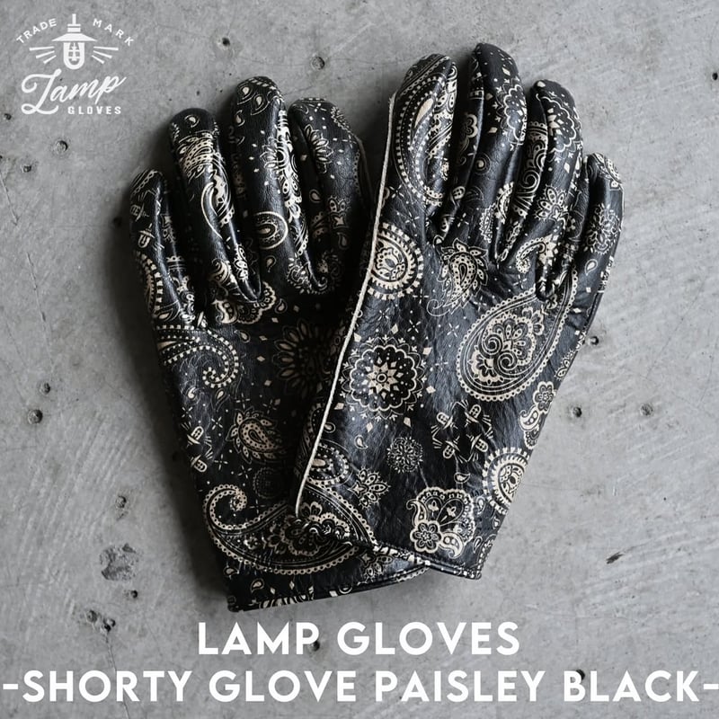 LAMP GLOVES - UTILITY GLOVE SHORTY - PAISLEY BL