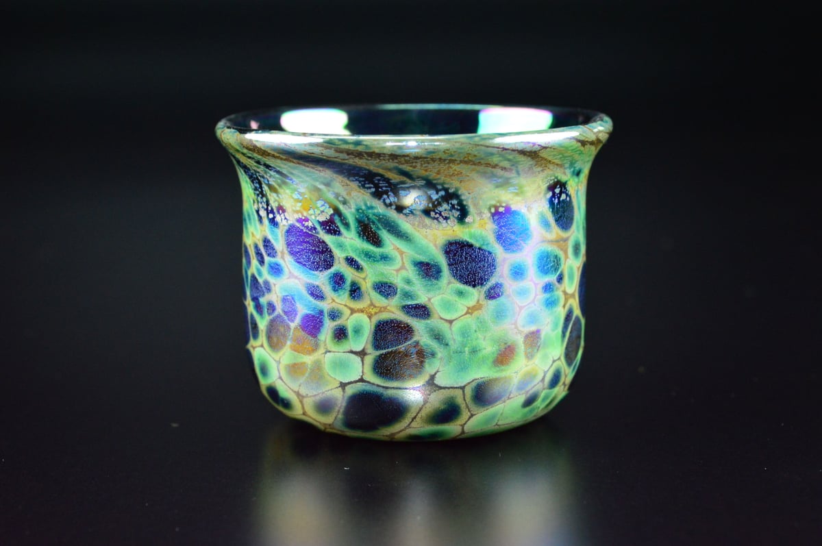 江副行昭 手造りガラス熔壌ぐい呑 | GALLERY 旭