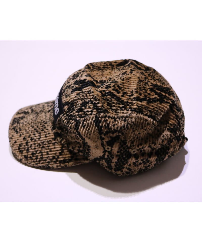 SUPREME SNAKE SKIN CORDUROY CAMP CAP Tan | NEO