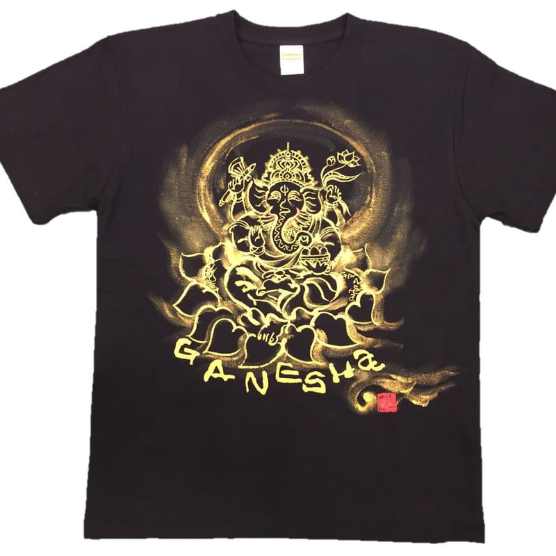 ガネーシャ 手描き絵画 限定版187/999 0115o37 シルク地絵画