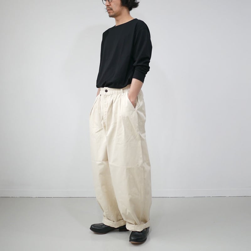 HARVESTY ｜ ハーベスティ | チノクロスサーカスパンツ | アイボリー |