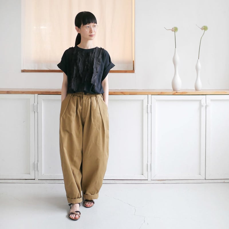 HARVESTY｜ハーベスティ | チノクロスサーカスパンツ | カーキベージュ