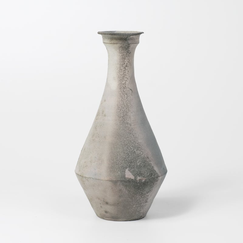 野口悦士 / オブジェ・花器・白錆ボトル (実物写真2384) | Mono.