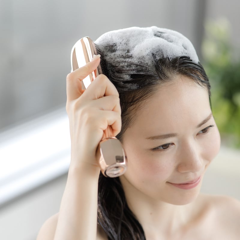 THE BRASHU REVO] ザ・ブラシュ レボ <マッサージローラー付きスカルプ